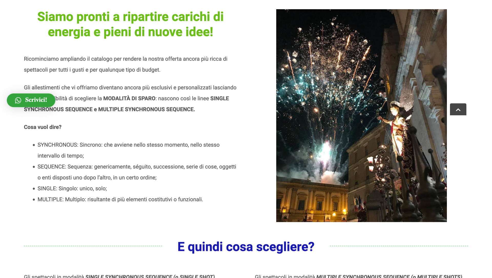 Homepage sito Picone Fireworks